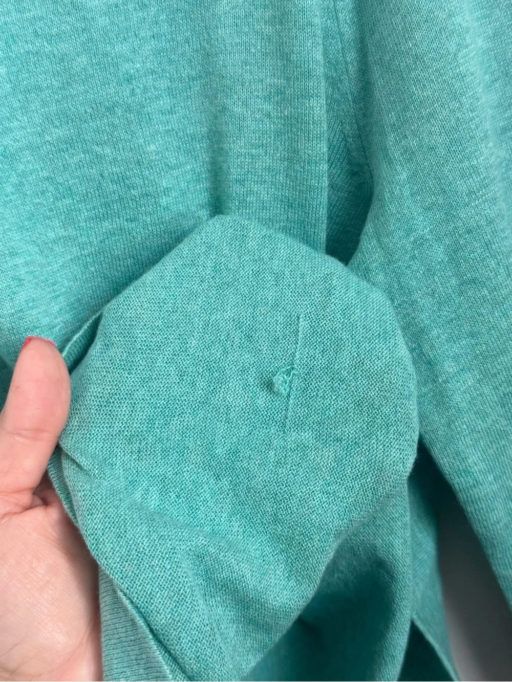 NWT J.Crew Teddy Sweater Seafoam Green 100% Cotton Crewneck Size Small
